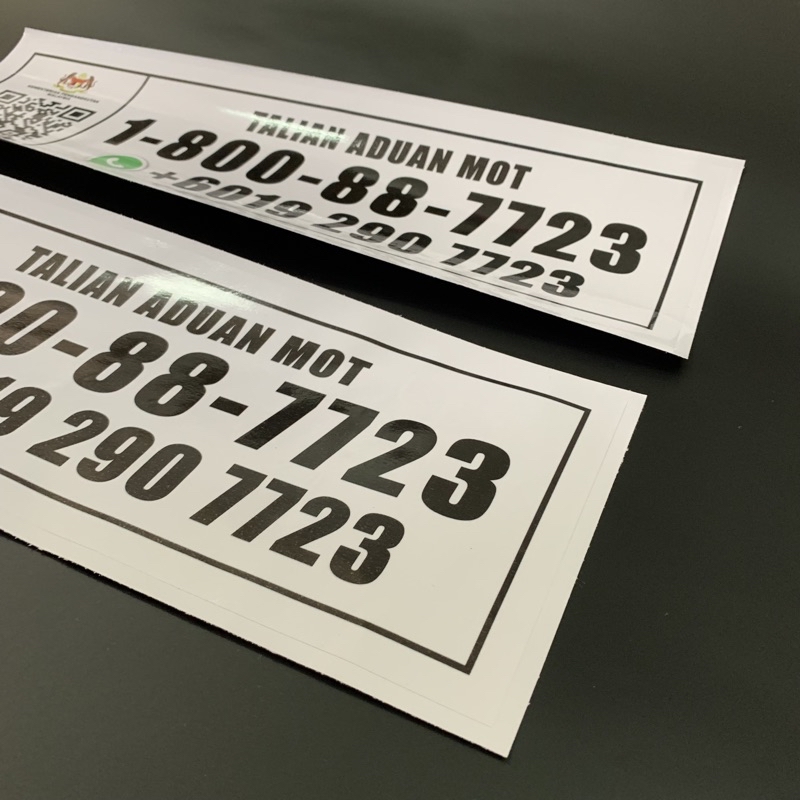 Sticker Talian Aduan MOT Lorry Decal PVC SPAD Inspection | Shopee Malaysia