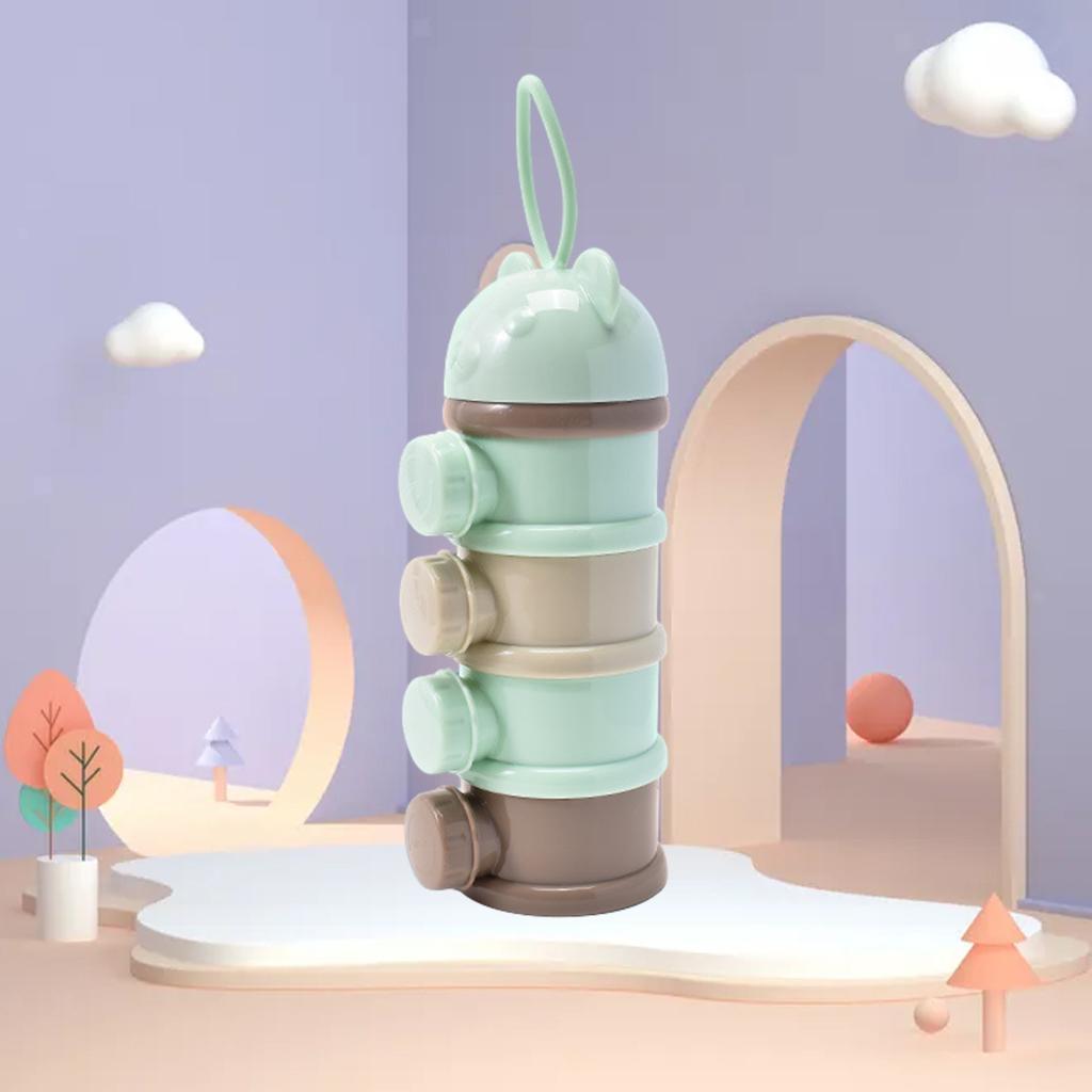 Baby Feeding Milk Powder Dispenser Bottle Side Open Storage Container