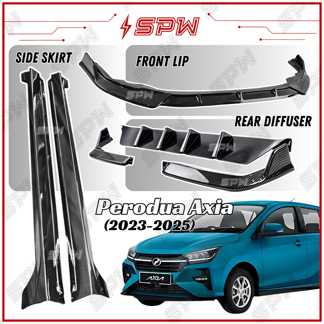 Perodua Axia (2023-2026) Bodykit Front Lip Side Skirt Rear Bumper ...