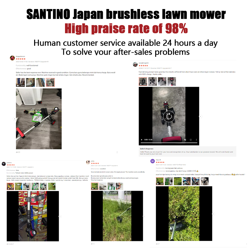 Mesin Rumput Bateri 2600W Cordless Grass Cutter Electric Grass Trimmer