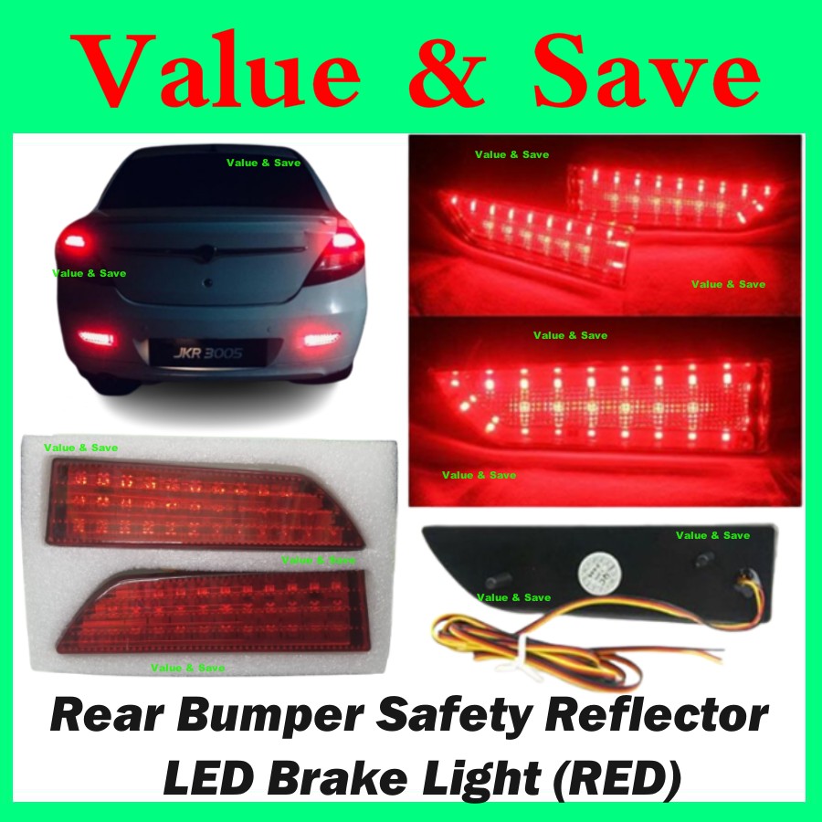 Proton Persona Gen2 Exora Satria Rear Bumper Reflector Lamp 1 set 2 pcs ...