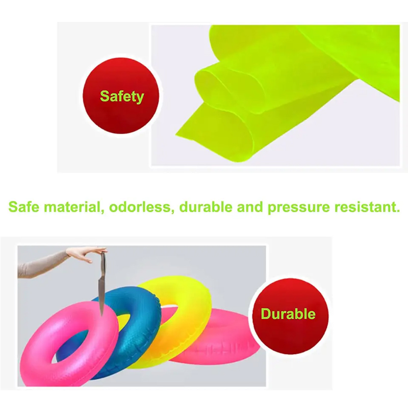 GOOGOO BIRD Matte Neon Color Inflatable Swimming Ring Float Tube For ...