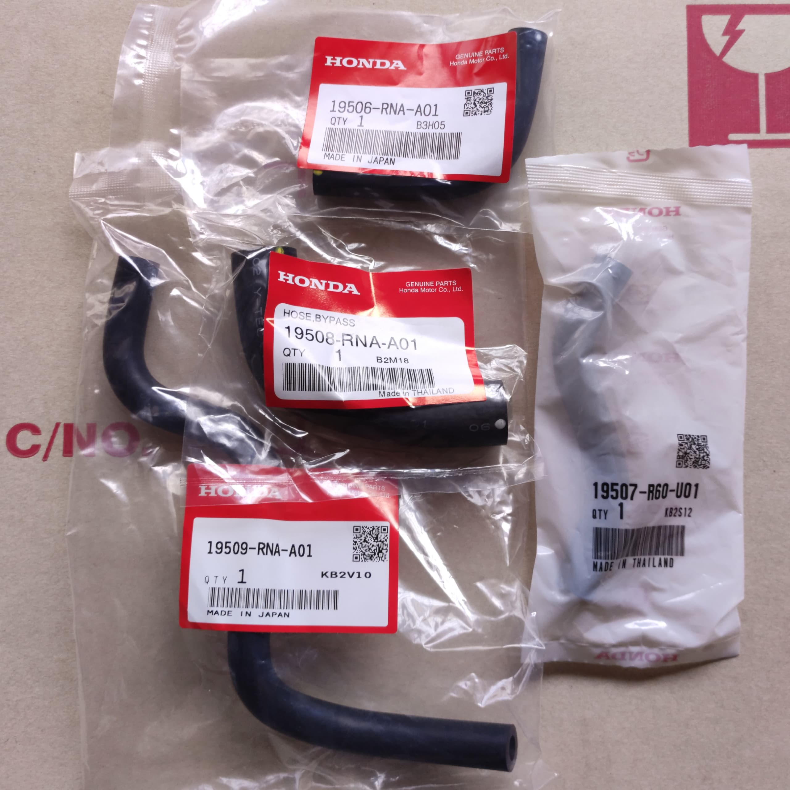 Water Throttle Body By Pass Hose set ( 4 Pcs ) Honda Accord TA0 TAO 2.0 ...