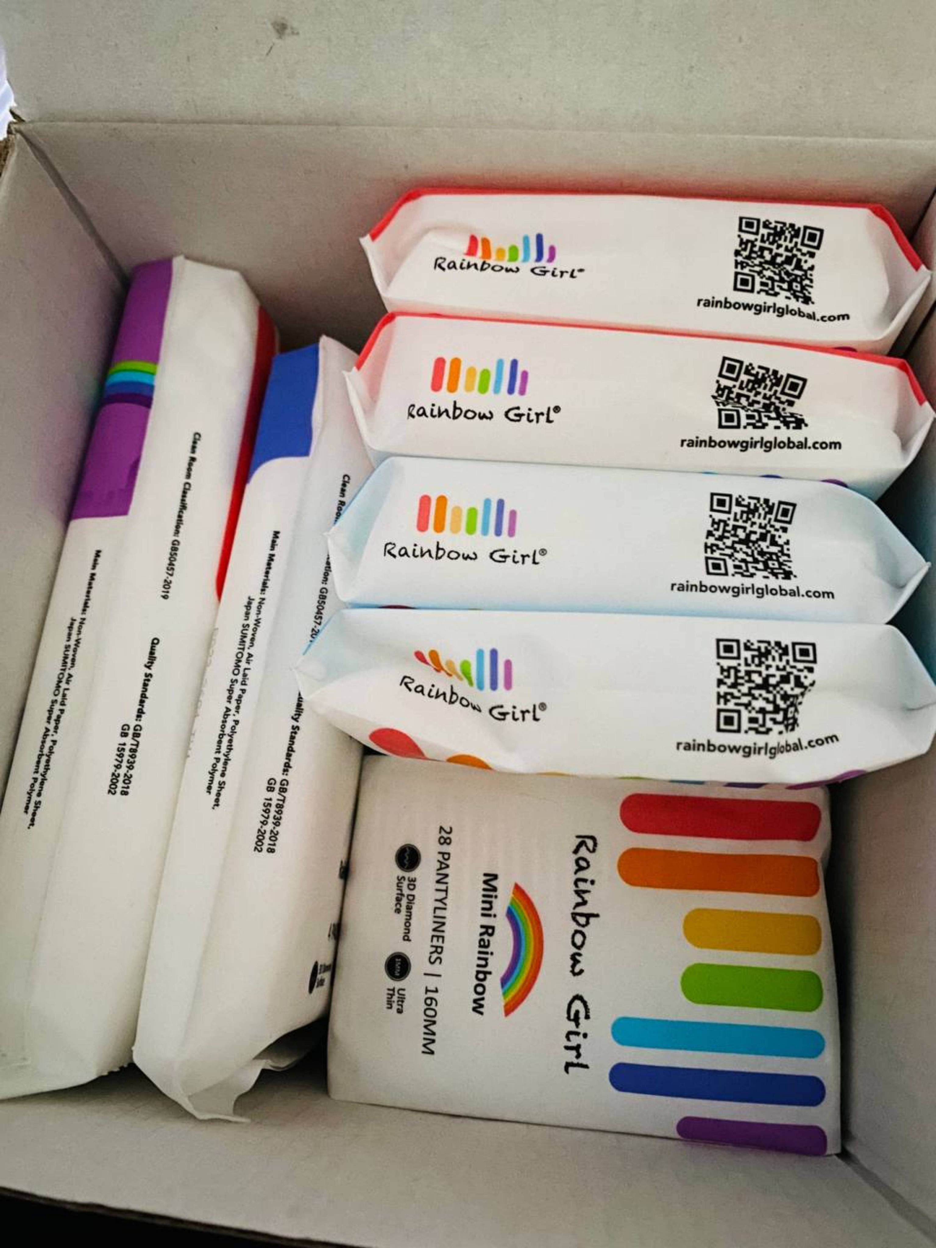 (BOX) RAINBOW GIRL ULTRA THIN 1MM PAD DAY USE PANTILINER DAY EXTRA ...