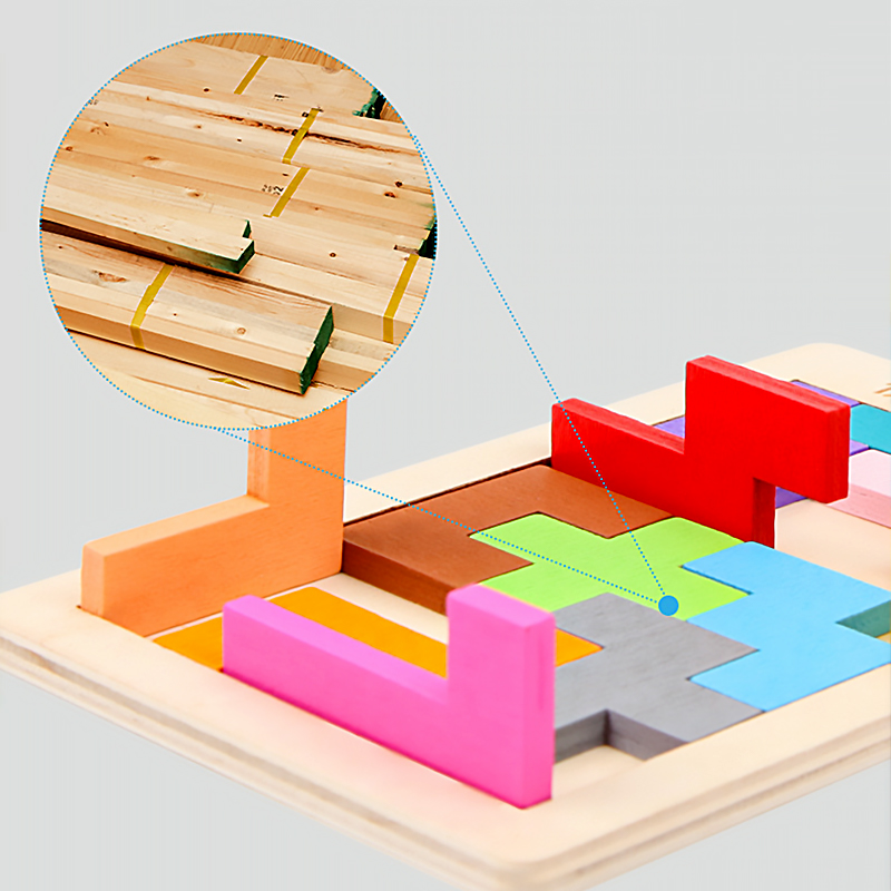 𝐂𝐑𝐄𝐀𝐓𝐈𝐕𝐄 𝐓𝐇𝐈𝐍𝐊𝐈𝐍𝐆 Wooden Puzzle Jigsaw Colorful Russian Block Tangram ...
