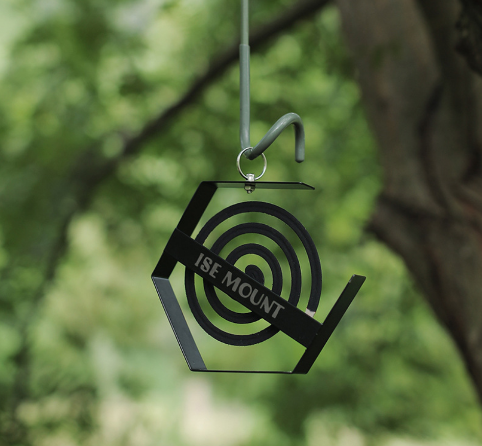 Outdoor Camping Hexagon Mosquito Coil Rack Holder with Hanging Hook ...