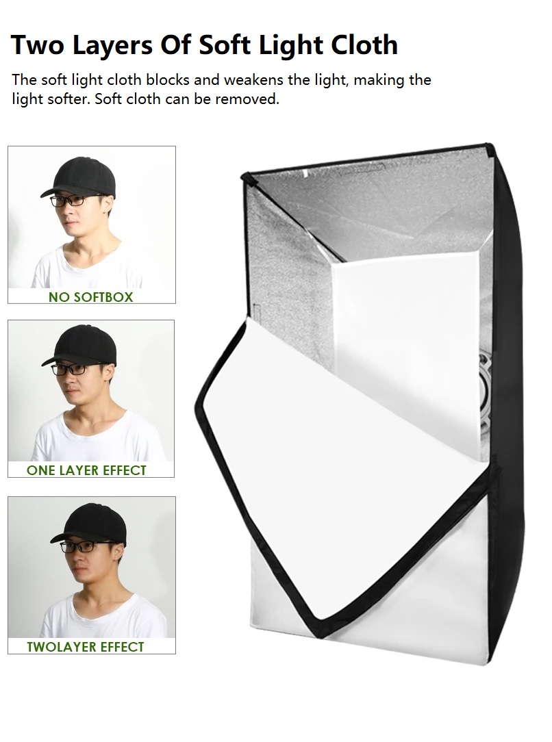 Refutuna 60x90cm 60*90cm Softbox Studio Softbox Rectangular Softbox ...