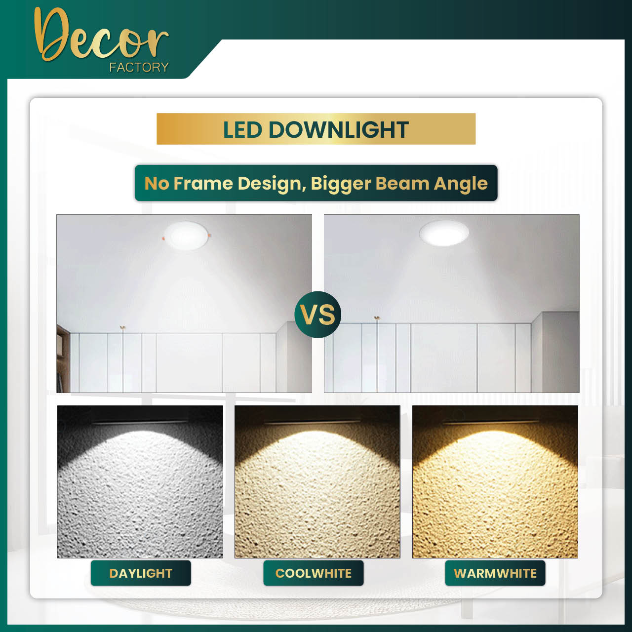 LED Downlight Premium 12W 15W 18W 24W Round Square Lampu Downlight ...