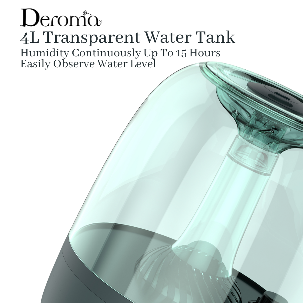 Deroma M478 Green Rose Gold / M430 White Air Humidifier Transparent ...