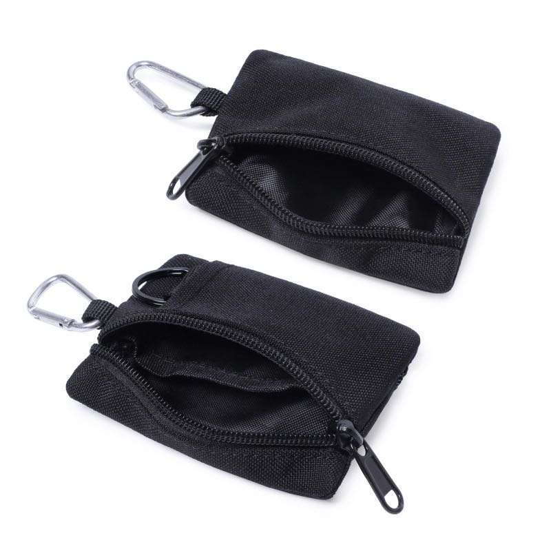 Mini Poche Molle EDC Molle Pouch, Durable Mini Wallet Key Card Case Bag Purse Portable With Clip (Le Noir Edc Pouch