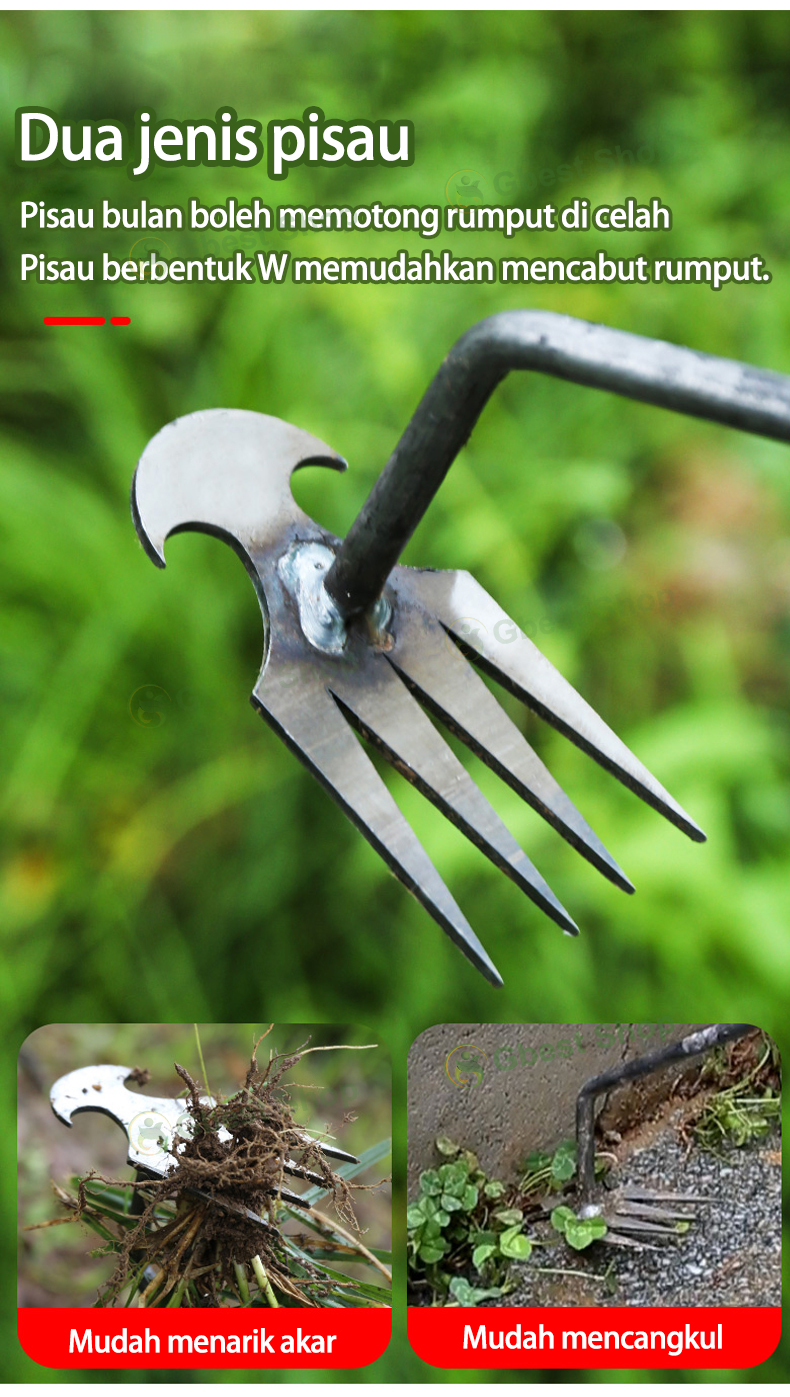 Tooth Weeding Hoe weed artifact Soil Loosening Garden Rake Grassping ...