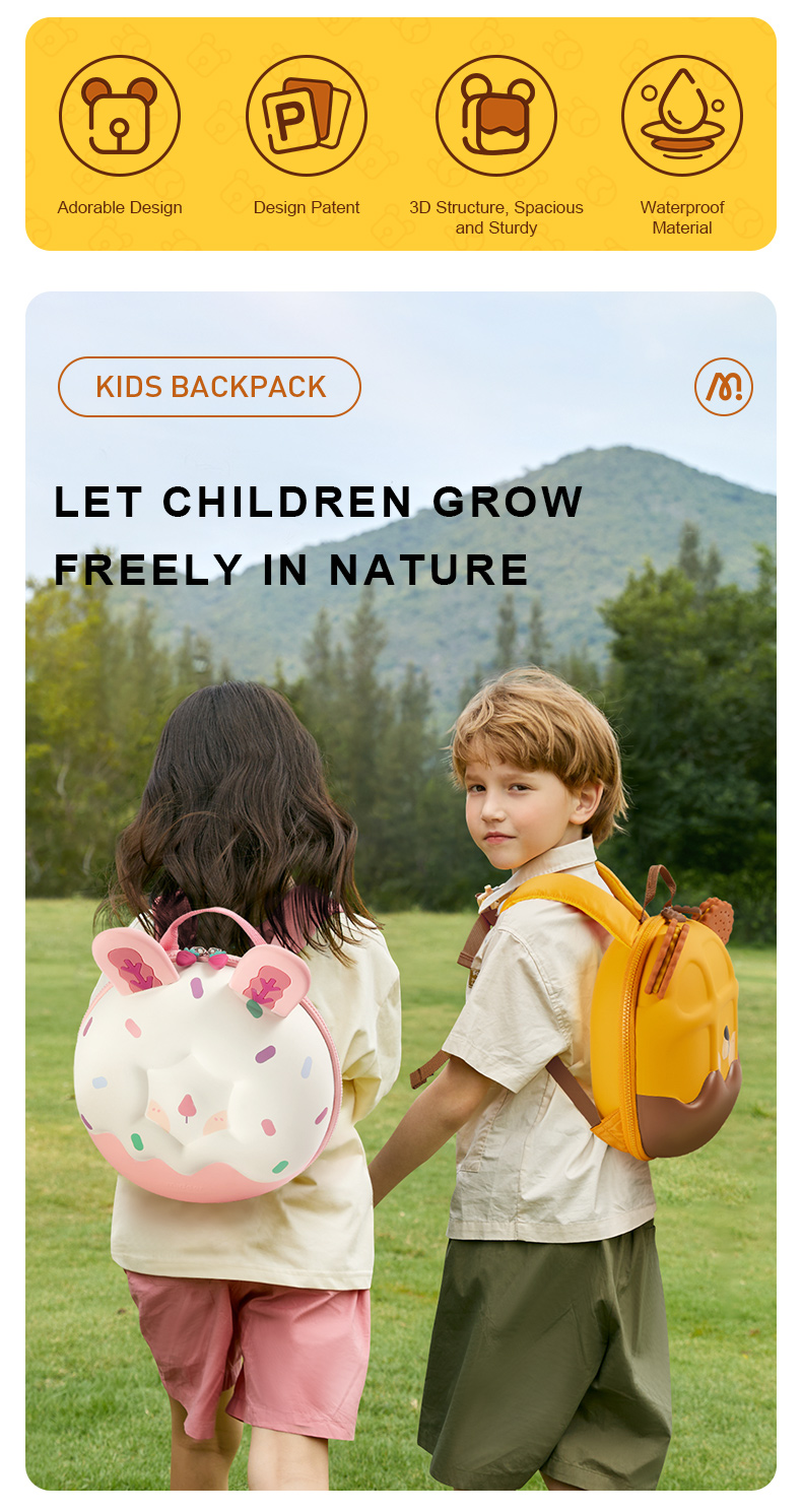 Mideer Sweet Room Kids Backpack - 2 Designs Available (Waffle Bear ...