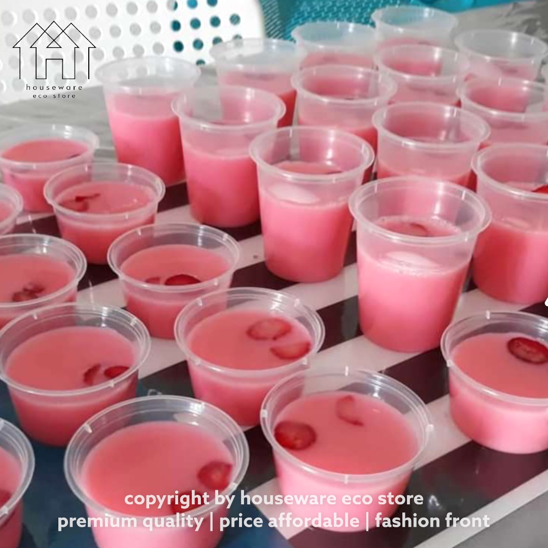 LAVA Disposable Plastic Round Container Bowls /Fruit Salad Bowl Food ...