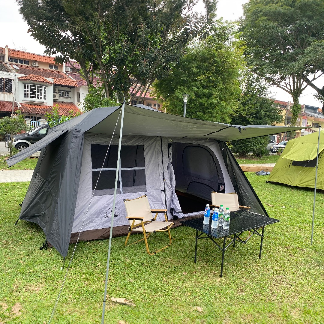 Village-13 Camping Tent Waterproof Automatic Khemah camping besar 5-7 ...