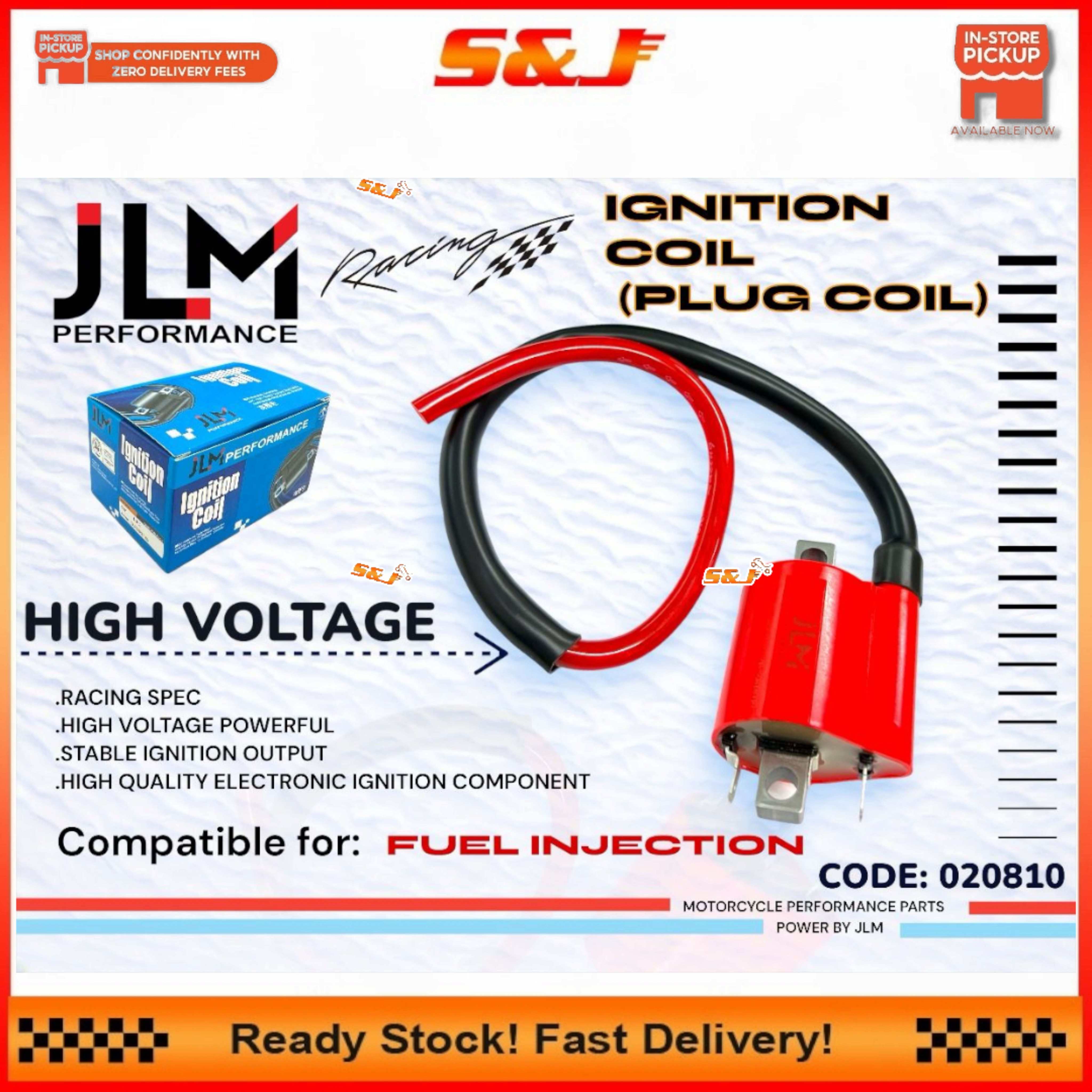JLM UNIVERSAL RACING PLUG COIL LC135 Y15ZR FZ150 SRL115FI RS150 DREAM ...
