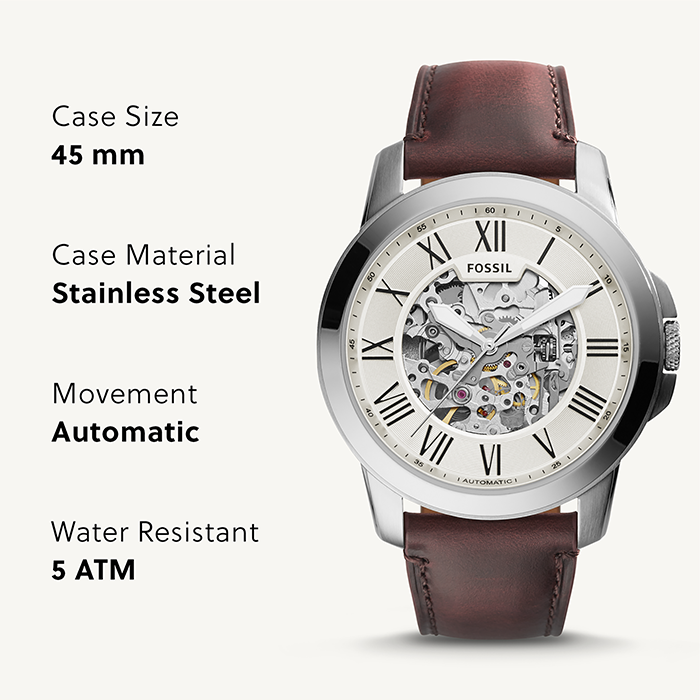 Fossil Grant Fossil Cronografo Automatico Fossil Grant Automatic