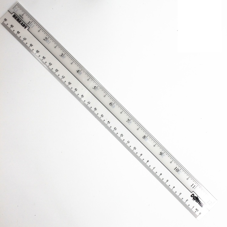 Dolphin Plastic Ruler Transparent DOL-230076 / DOL-230083 | Shopee Malaysia