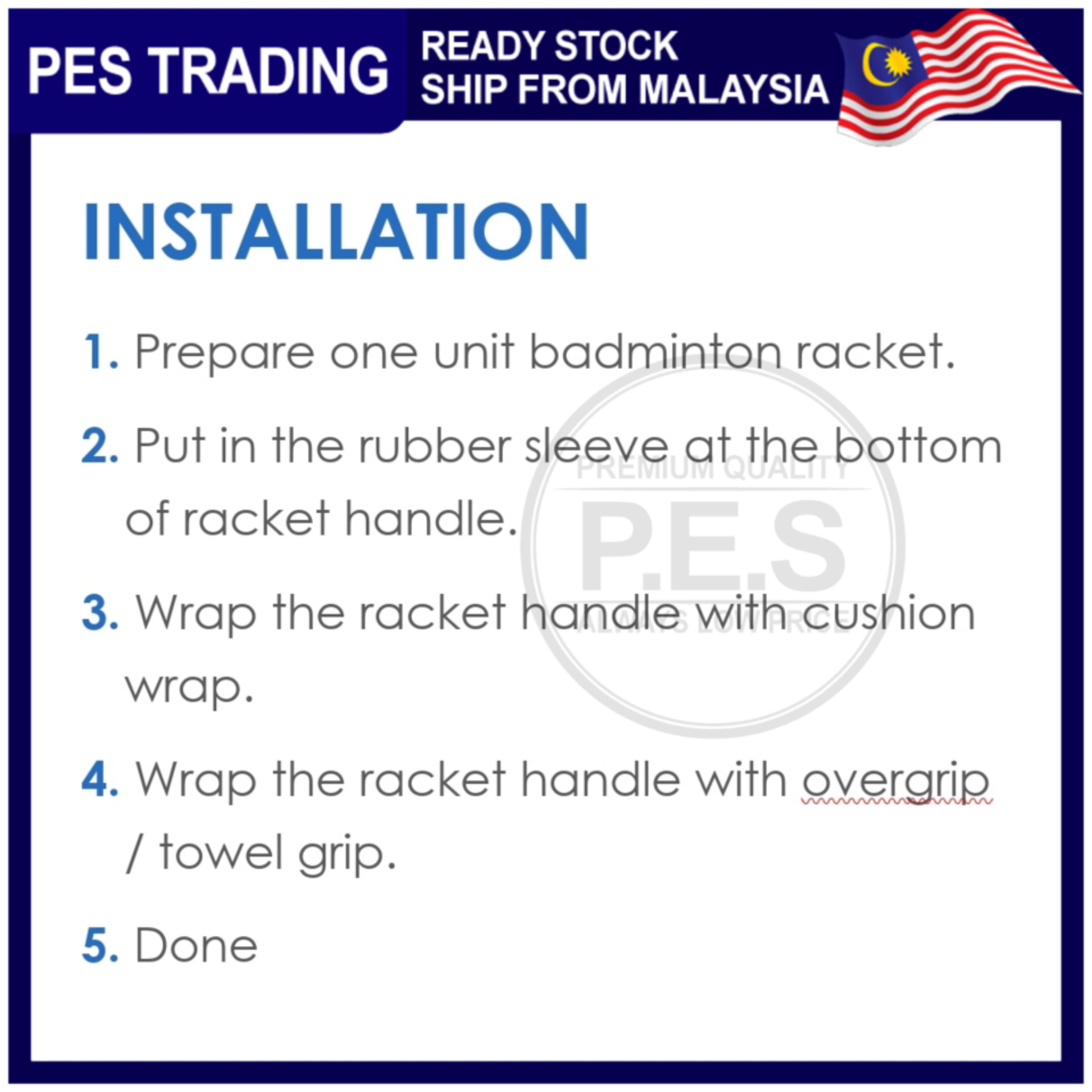 BADMINTON RACKET STOPPER / RACKET HANDLE RUBBER SLEEVE - PREVENT RACKET ...