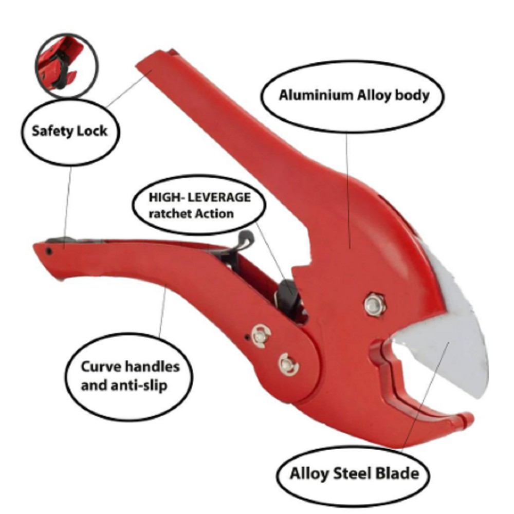 42MM 63MM Automatic Vinyl PVC Pipe Cutter Snips Cutting Quality Assured ...
