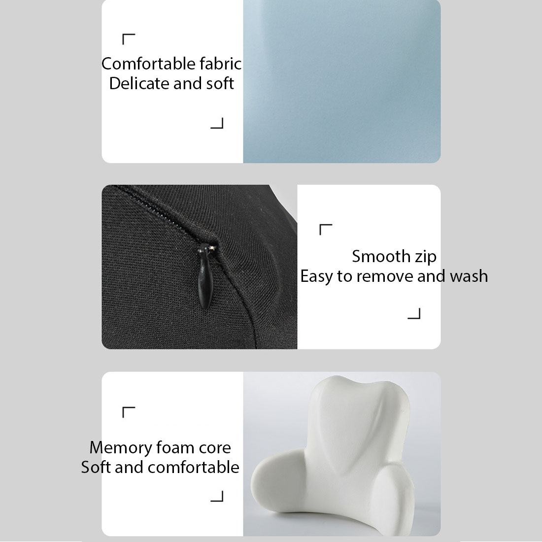 Castle Bulwark Memory Foam Lumbar Support Lumbar Support Pillow B