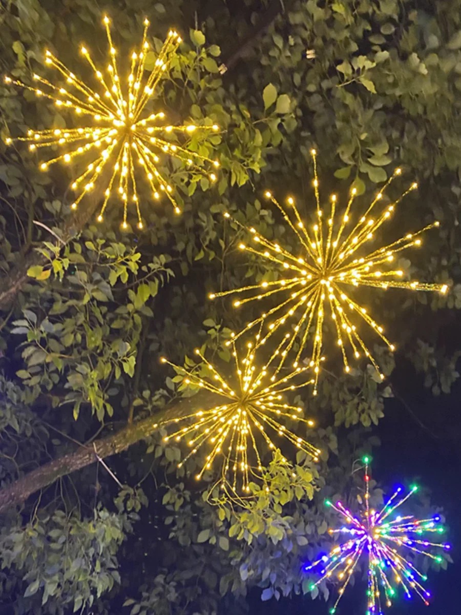 Fireworks LED Light Outdoor Waterproof Hanging Tree Light Lampu CNY ...