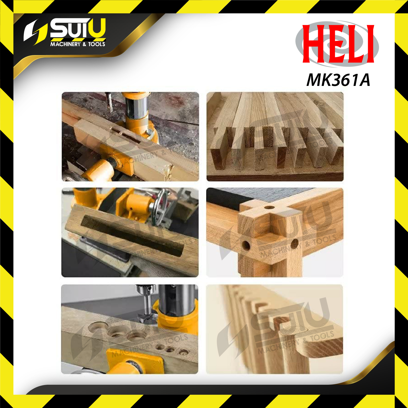 HELI MK361A 13MM Mesin Pahat Kayu / Wood Mortising Machine 750W 2840RPM ...