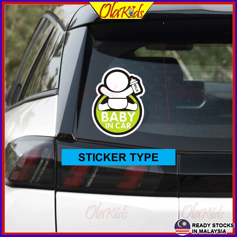 OLAKIDS Baby Car Sticker Car Display Car Sticker DIY Baby In Car ...