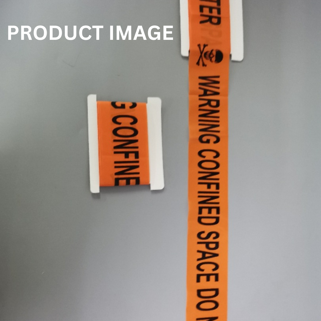 1pc Halloween Warning Plastic Tape Signs Halloween Props Danger Warning ...