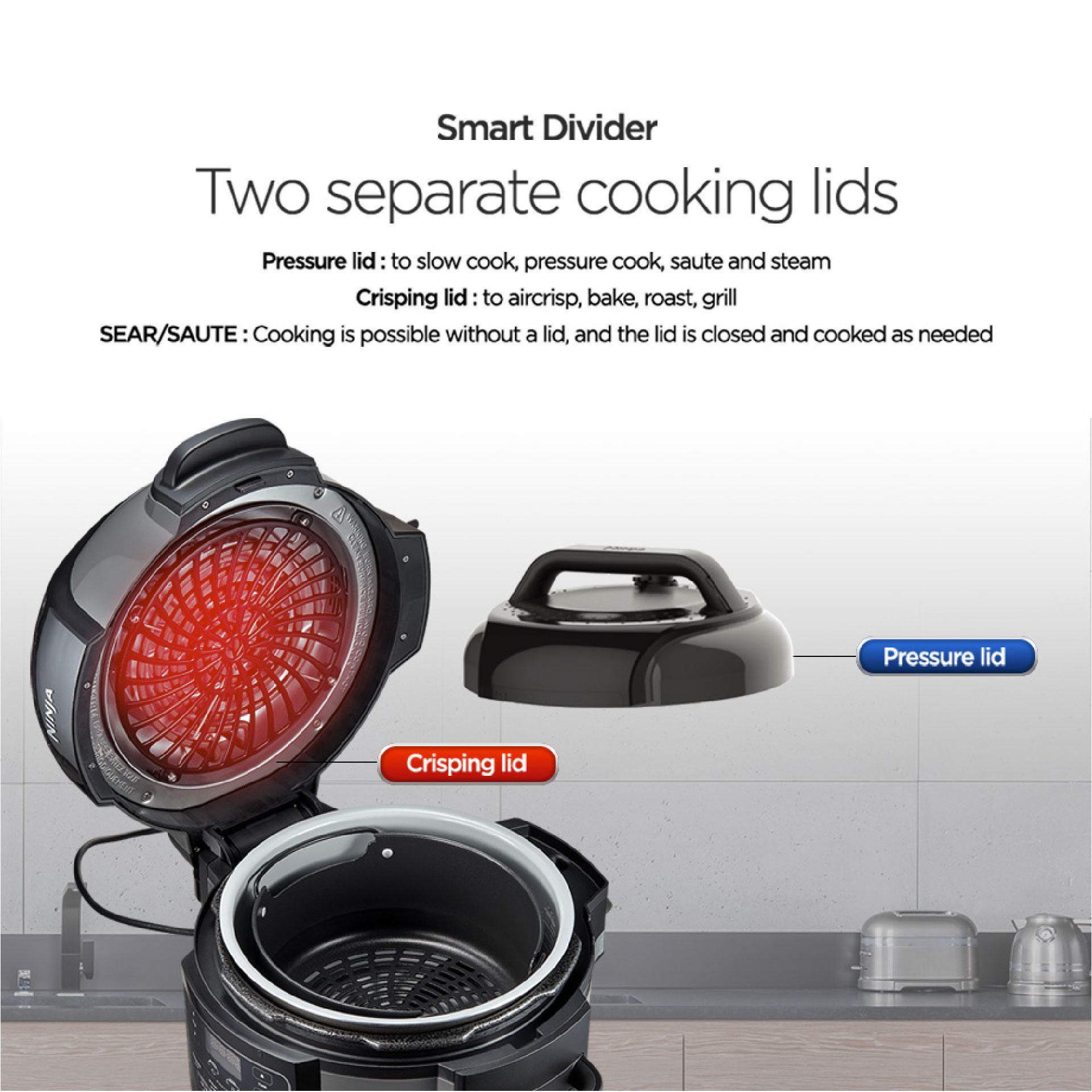 Ninja Foodi 8 in 1 Multi cooker in one pot, Broil, Dehydrate, Slow