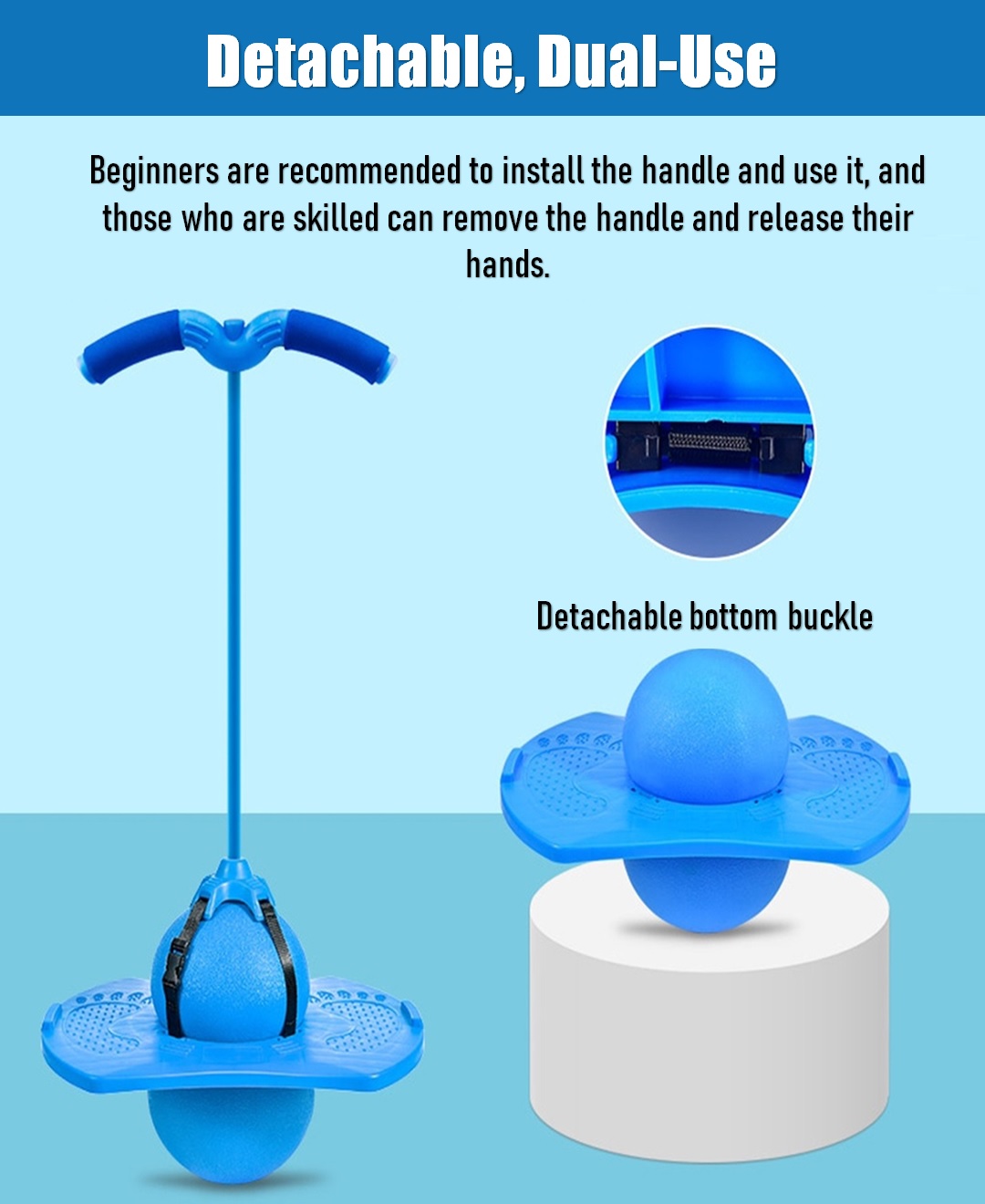 Hop Bounce Ball Jumping Ball With Handle Durable Frog Rabbit Jump ...
