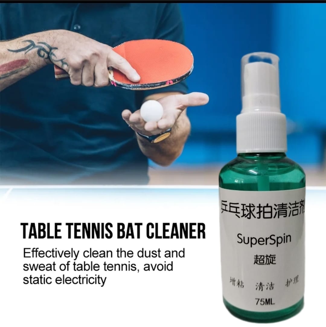 SuperSpin超旋 Clean Spray 75ml - Table Tennis Bat Rubber Cleaner | Shopee ...