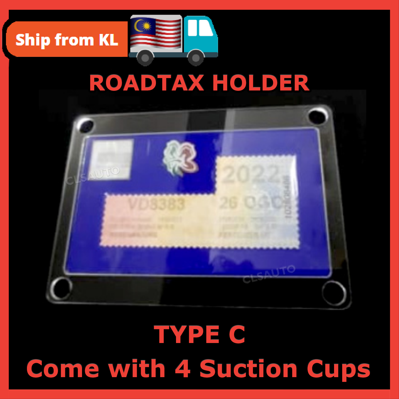 Roadtax Holder Car 2 Layer Pemegang Rotek Rotex Kereta Cover Casing ...