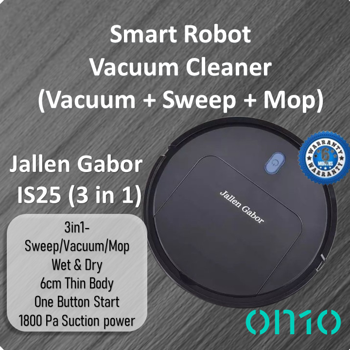Jallen Gabor IS25 (3in1) Robot Vacuum Cleaner Vacuum Robot Vacuum