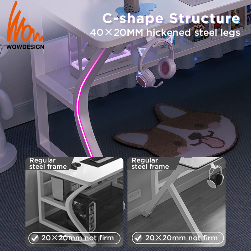 Gaming Table for E-Sport/Computer/PC Thicker & Stable Anti-Scratch ...