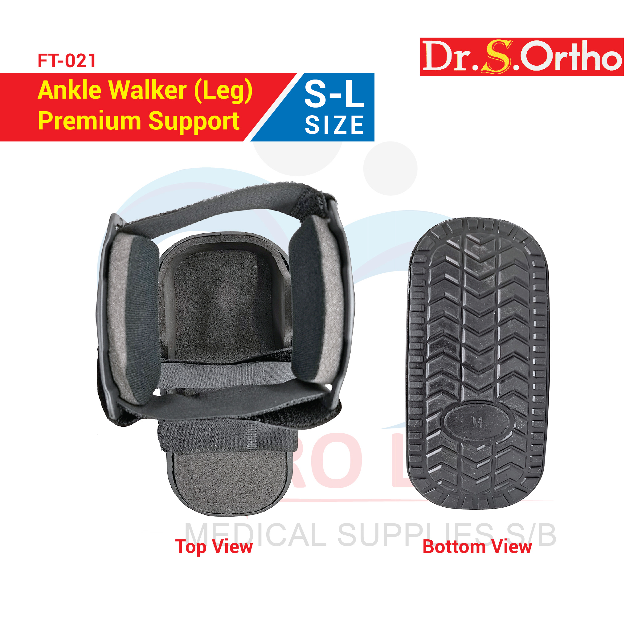 Dr.S.Ortho Ankle Walker (Leg) Premium Support FT-021 | Shopee Malaysia