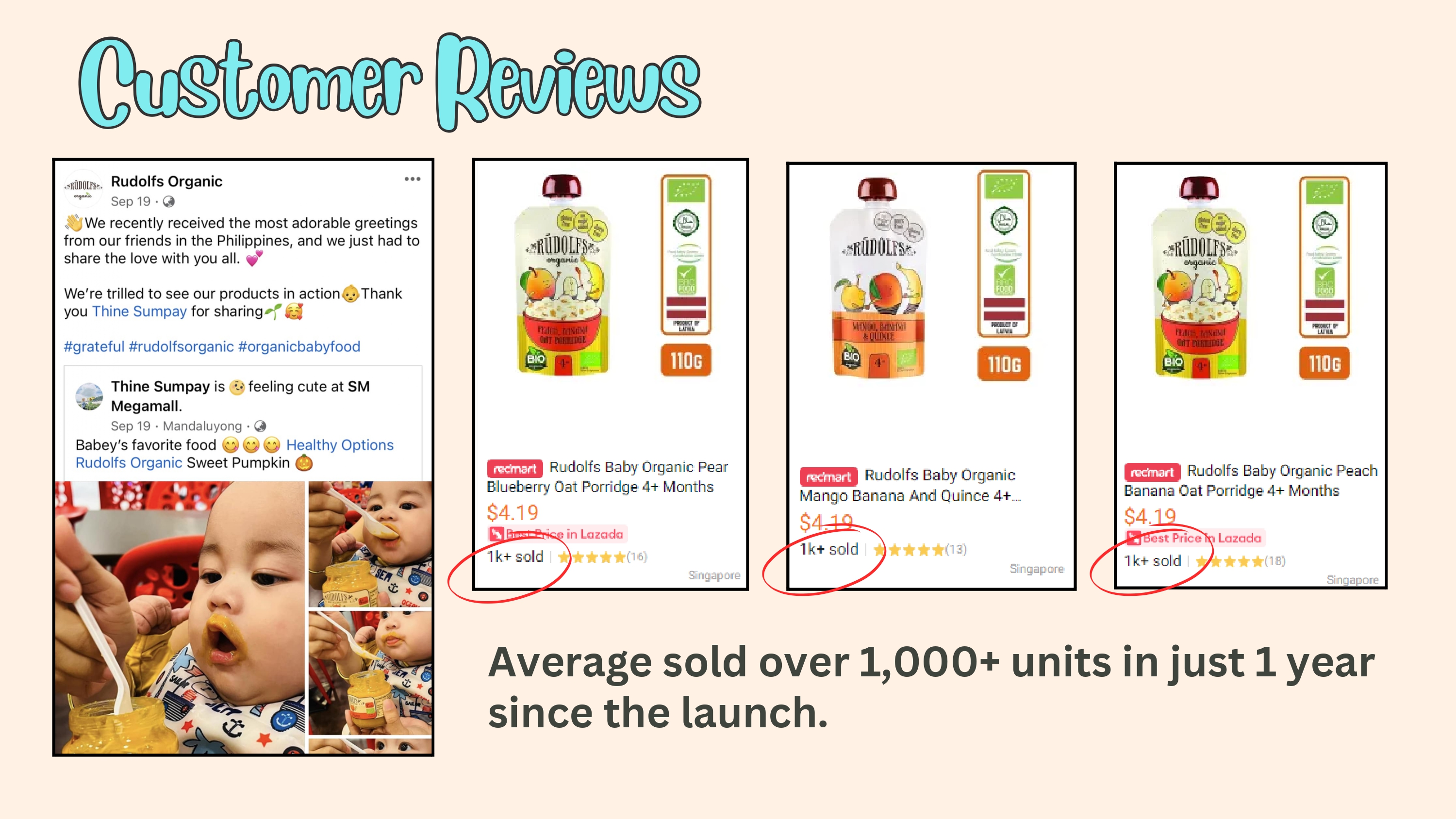 [Halal] Rudolfs Organic Premium Baby Puree/ Porridge/Complete Meal ...