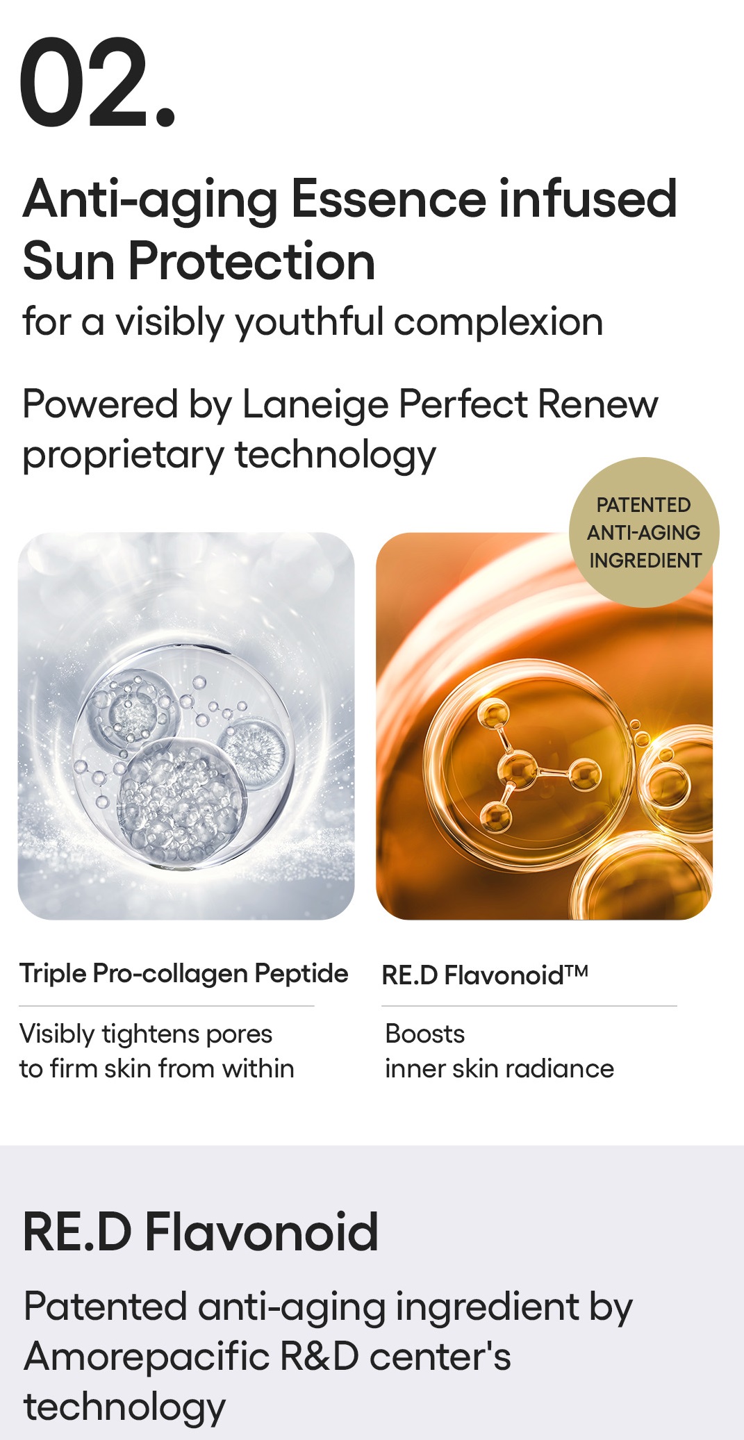 LANEIGE Perfect Renew 5D Sun Protector Essence SPF50+PA++++ 50ml
