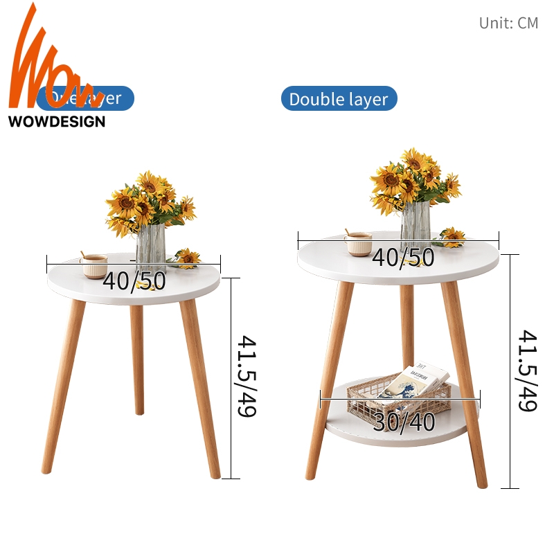 Round Table Side Table Coffee Table Simple Table Mini Table Sofa Side ...