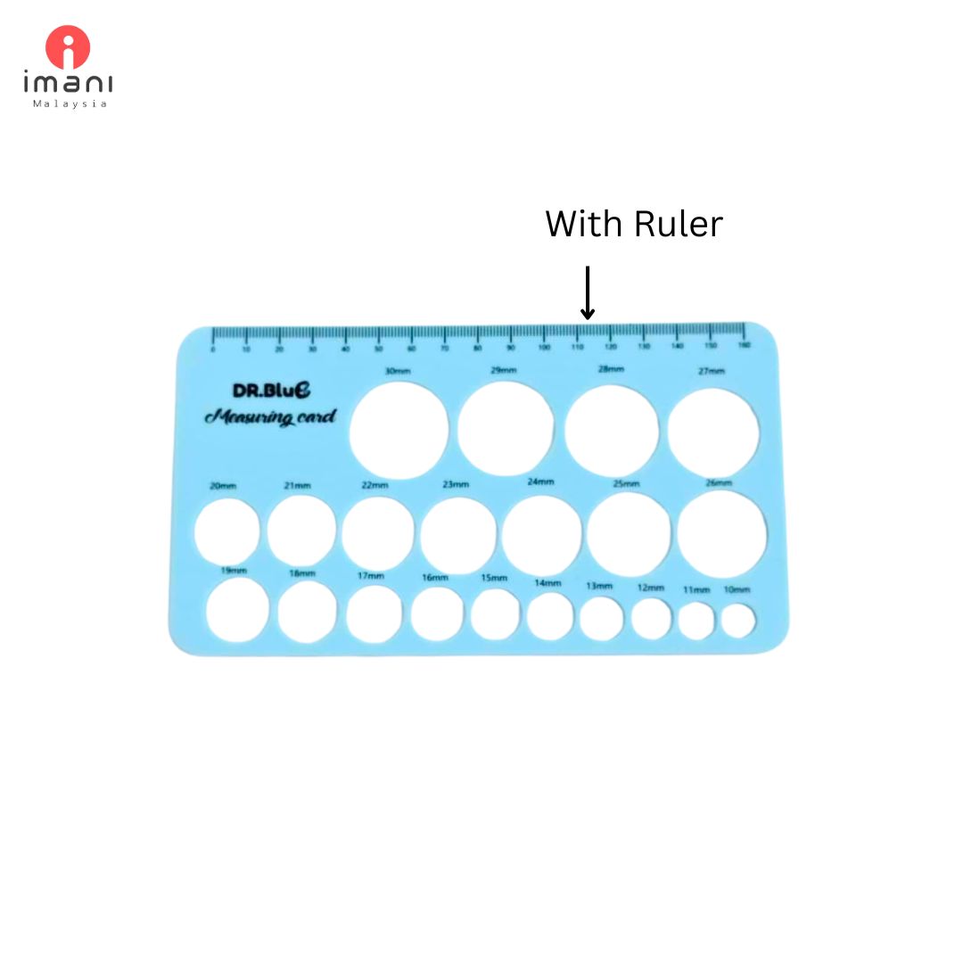 DR BLUE Silicone Nipple Ruler/Funnel Sizing/Sizing Ruler/Nipple Ruler ...