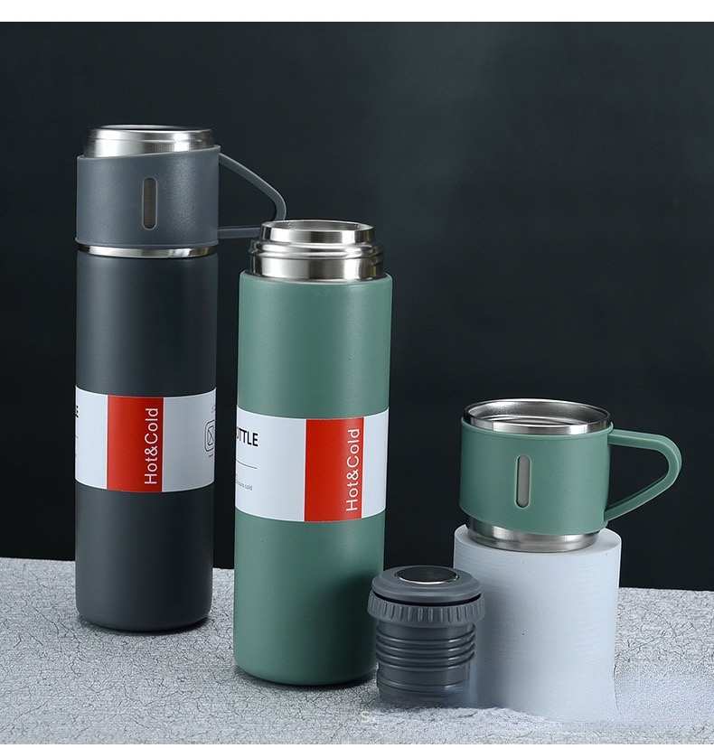 ListonX Thermos Cup Set 500ml 304 Stainless Steel Thermos Flask Bottle ...