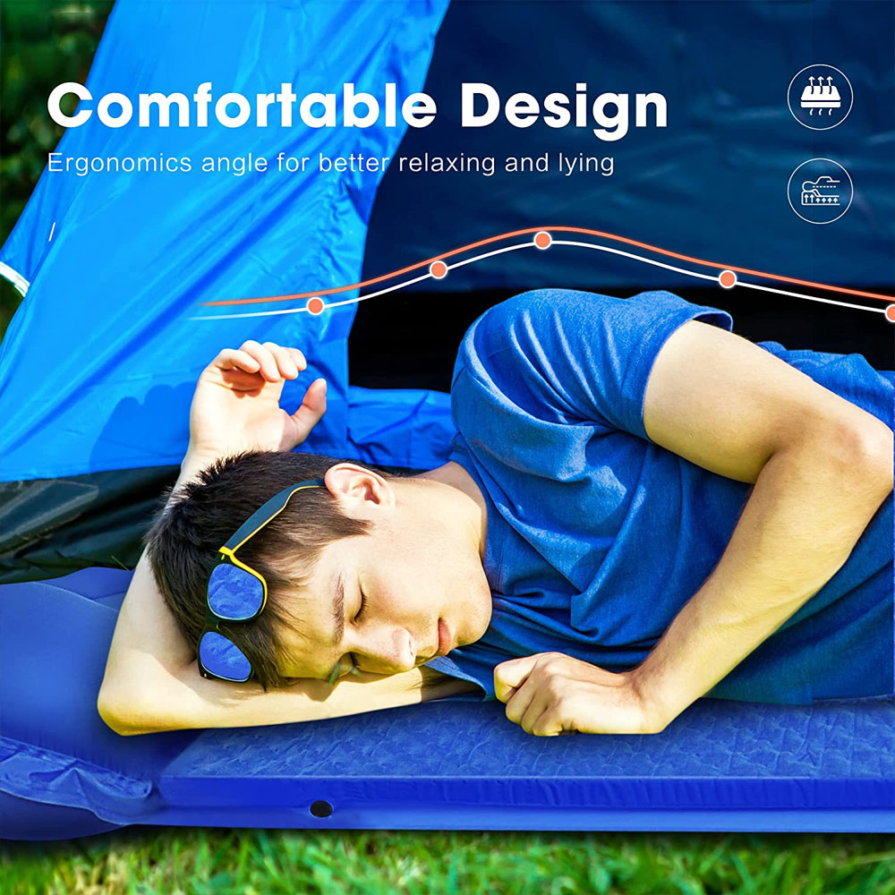 UtanKing™ Fast Auto Inflatable Mattress Single Double Sleeping Camping ...