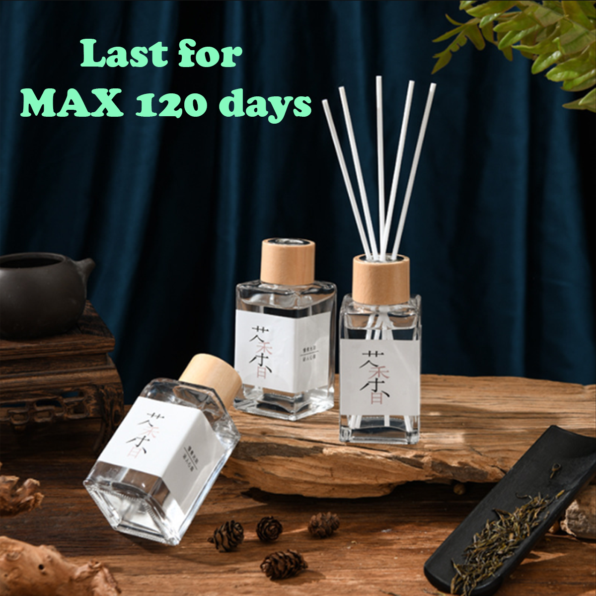 Home Reed Diffuser 100ml Tea Series Fragrance Essential Oil Car Perfume ...