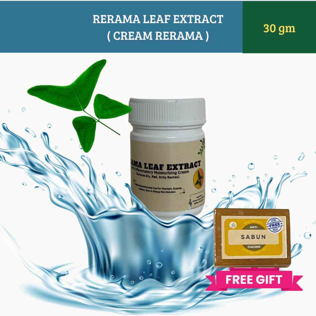KRIM GATAL DAUN RERAMA - KULIT GATAL [30 GRAM]+ FREE GIFT+FREE SHIPPING ...