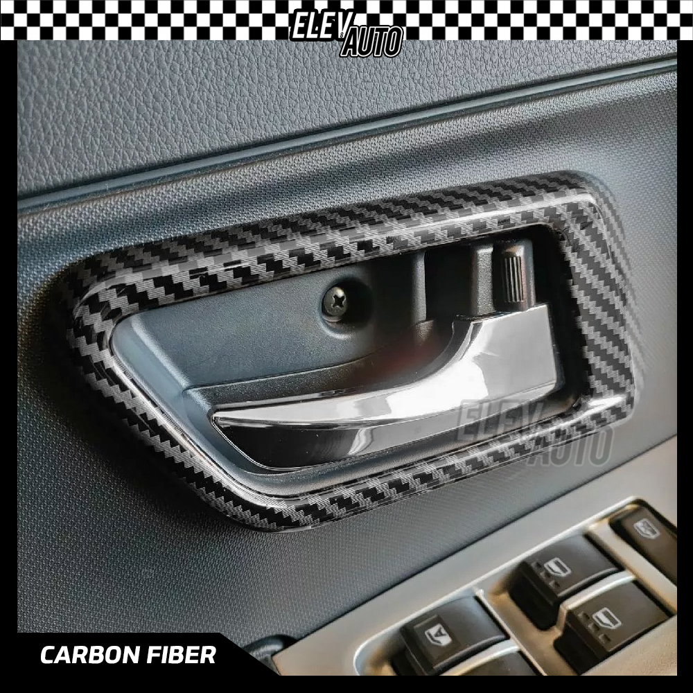 Perodua Bezza Inner Door Handle Trim Carbon Fiber Black Interior ...
