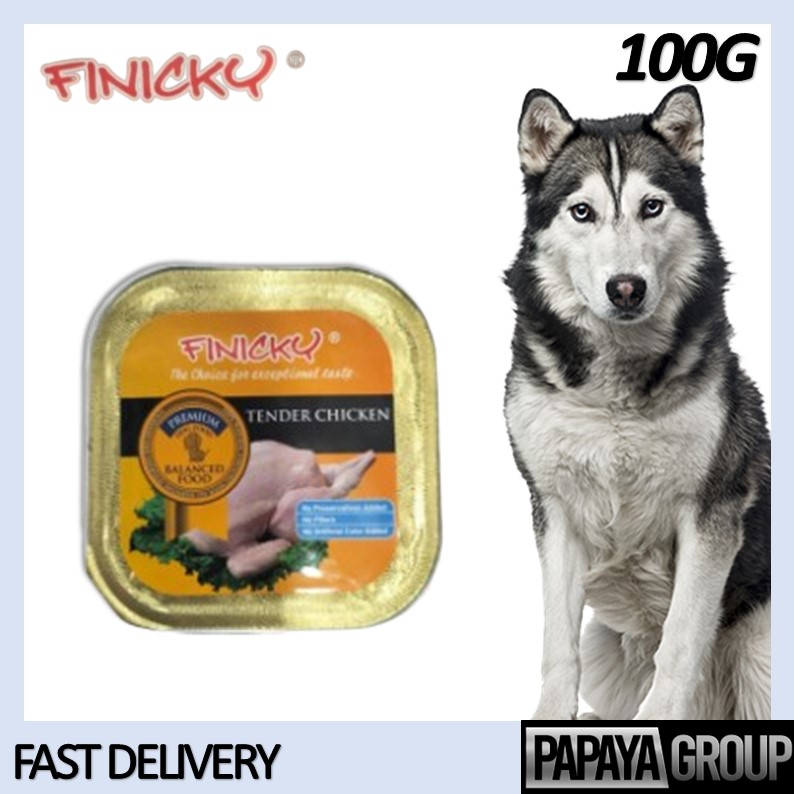 Finicky Premium Dog Can Food 100g (Veal , Chicken , Lamb) | Shopee Malaysia
