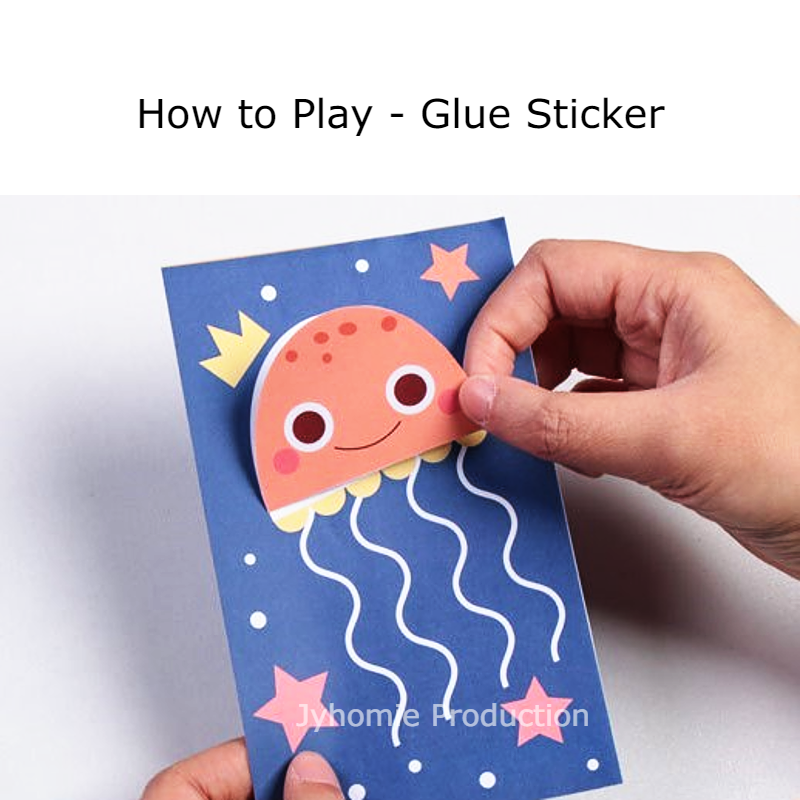 Kid Art Craft Papercraft Origami Folding Cutting Sticker Papercraft ...