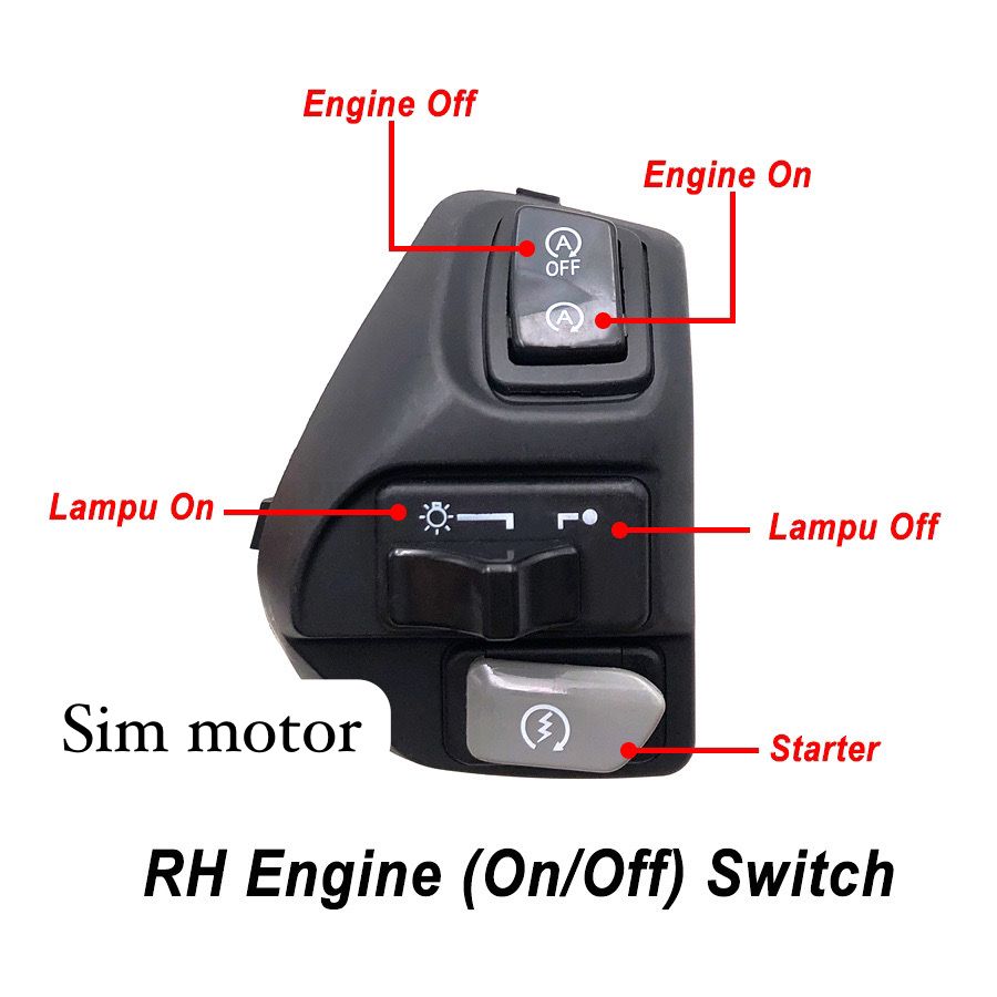 DOUBLE SIGNAL on off Handle switch LC135 V1 V2 V3 V4 V5 V6 V7 EGOS ...