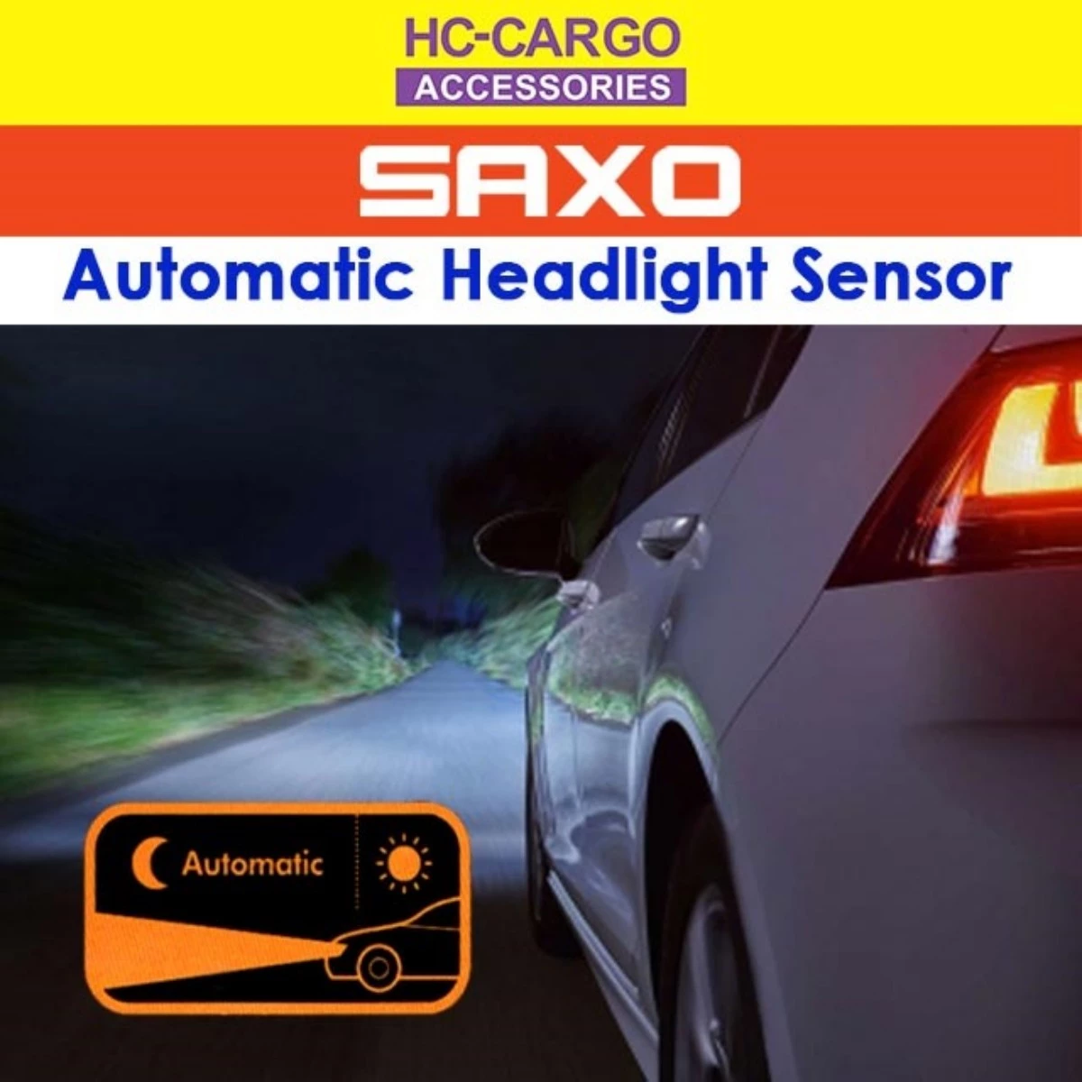 SAXO Universal 12V Car Auto Light Sensor System Automatically Control ...