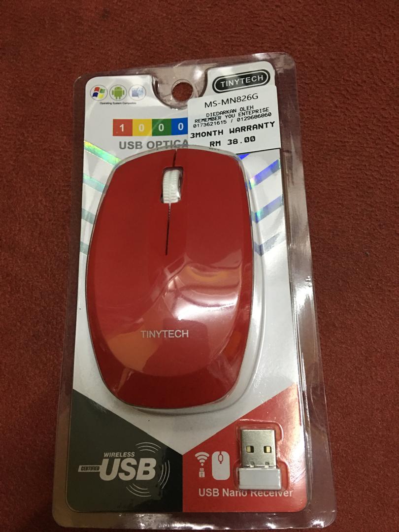 TINYTECH 2.4G USB WIRELESS MOUSE MS-MN826G | Shopee Malaysia