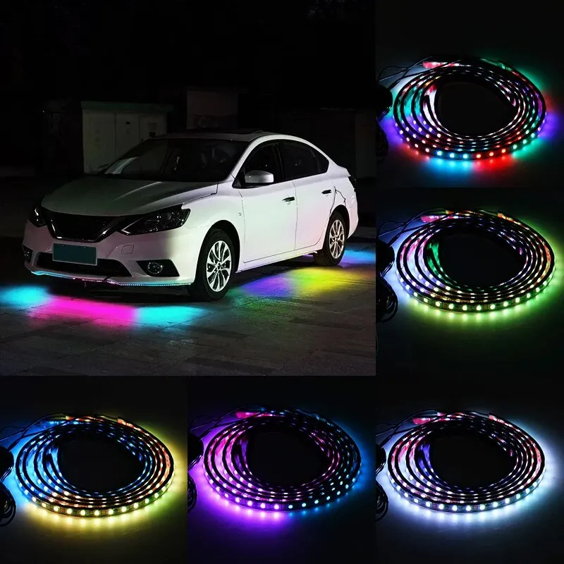 【New Start Scan】Car Underglow Light App+Remote Waterproof Flexible ...